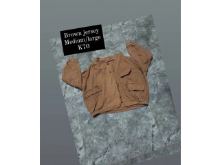 Women's brown jersey